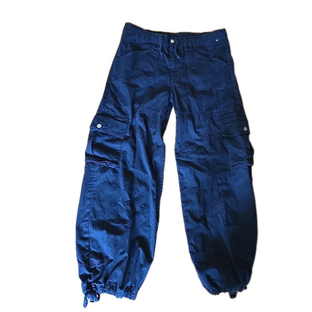 Revice Denim Blue Cargo Pants Women's Sz S 90's Streetwear 36x32